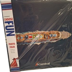 Carnival Cruise Line Photo Folio Album Holds 2 8" x 10" Pictures NEW *Opened*